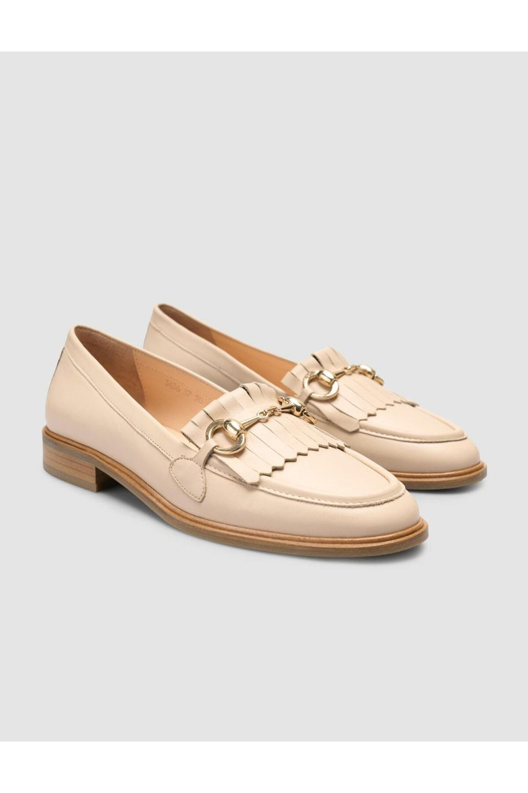 Cabani Shoes %100 Cuir véritable Mocassins à franges pour femmes Beige - Beige