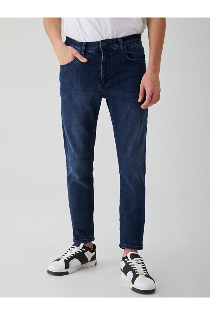 LTB Pantalon super skinny Jumy mi-hauteur - Bleu_54433