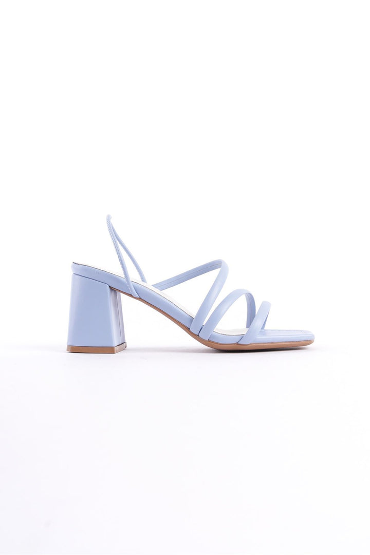 Wavelys Sandales ou tongs à lanières amovibles, doublure en cuir, sandales pour femmes - Bleu clair