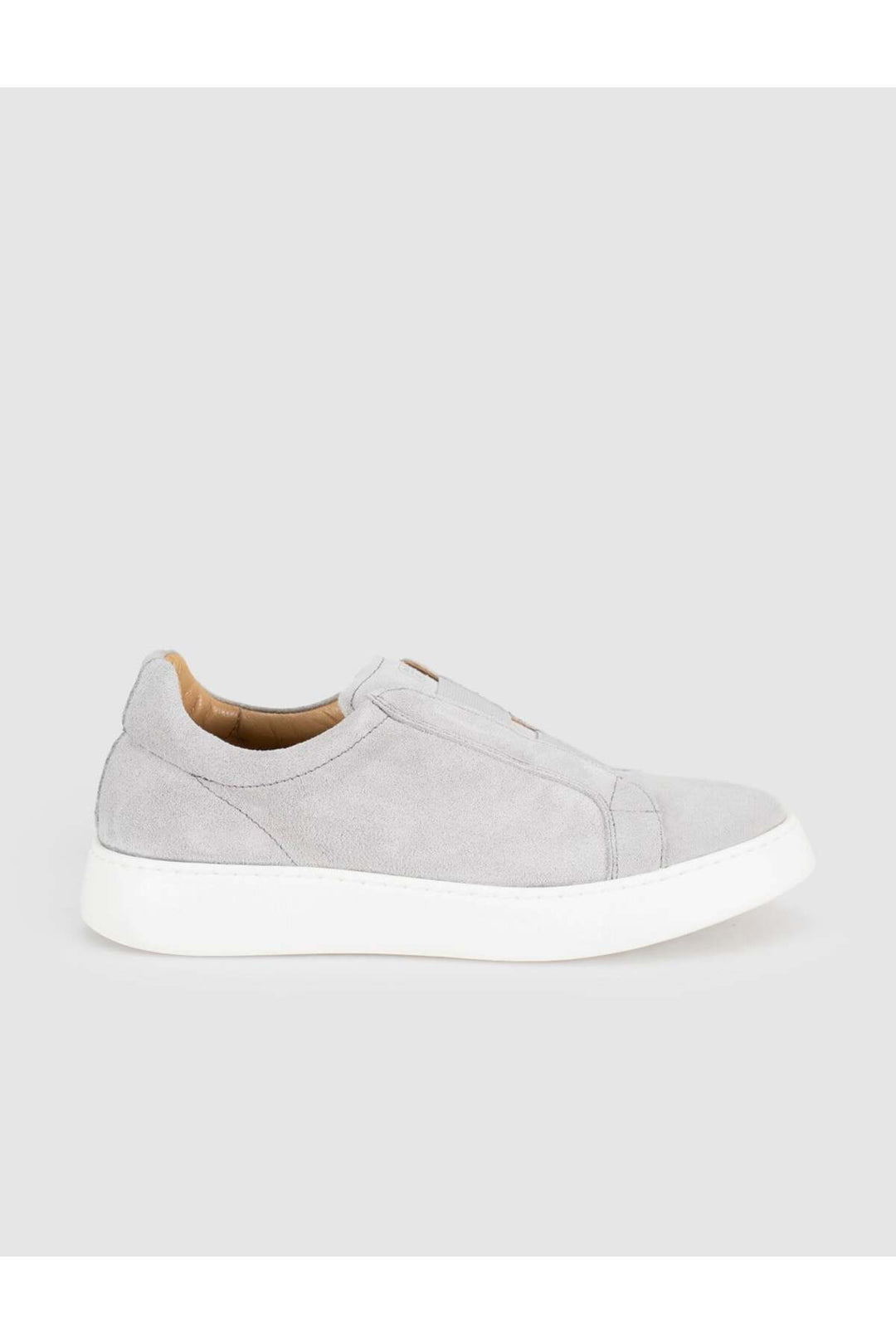 Cabani Shoes Baskets slip-on pour femmes en cuir suédé gris - Gris