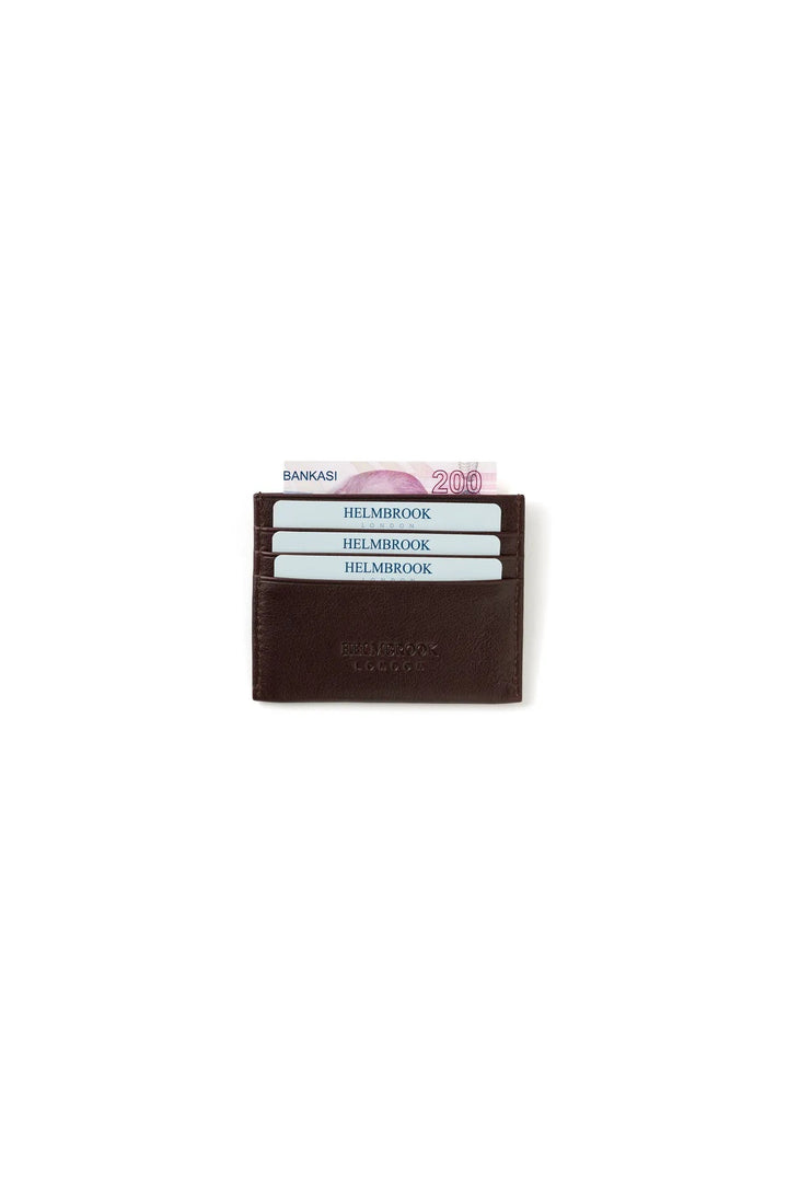 Helmbrook Porte-cartes en cuir véritable pour homme Slim Design RFID Protégé Barry Coffee