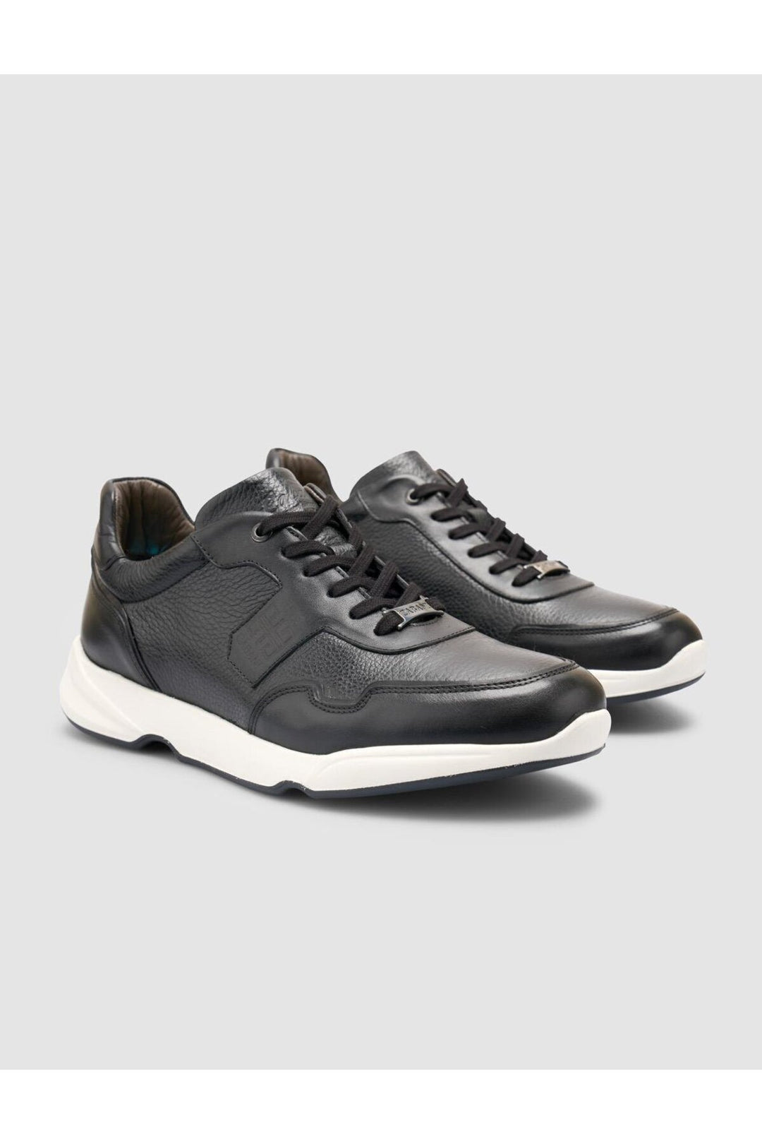 Cabani Shoes %100 Cuir véritable Chaussures de sport pour hommes noires - Noir