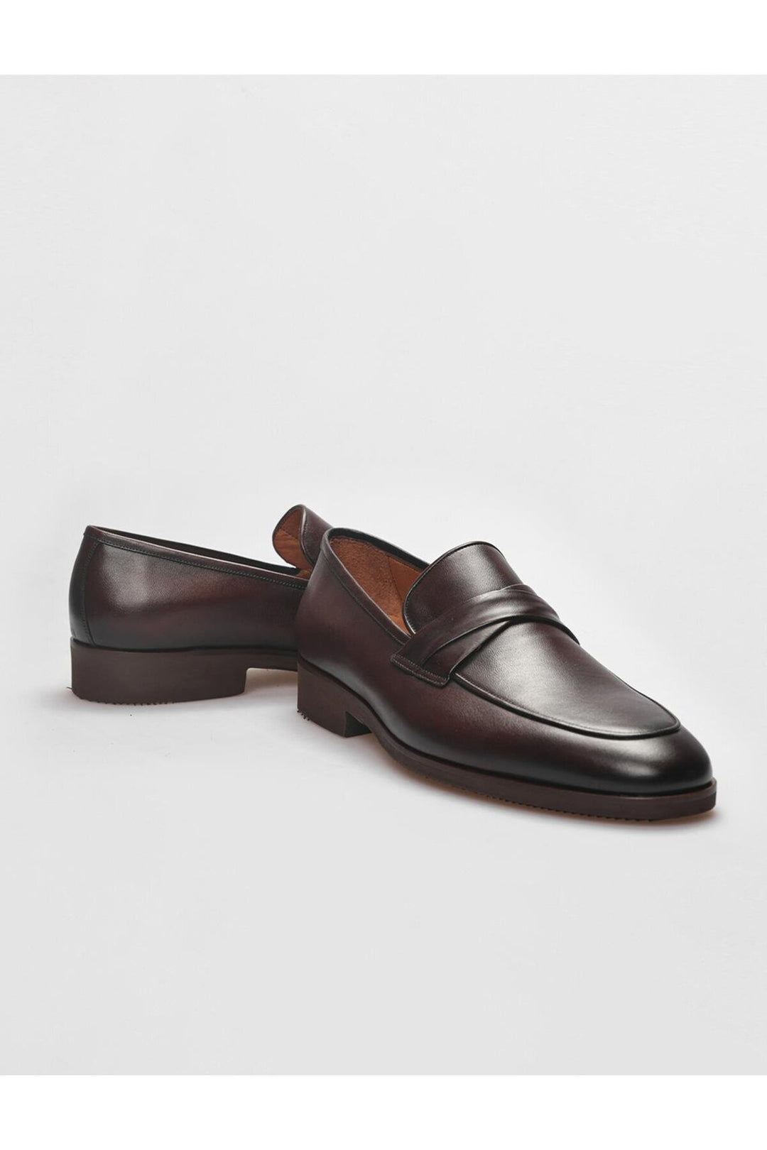Cabani Shoes Chaussures classiques pour hommes en cuir véritable marron - Marron