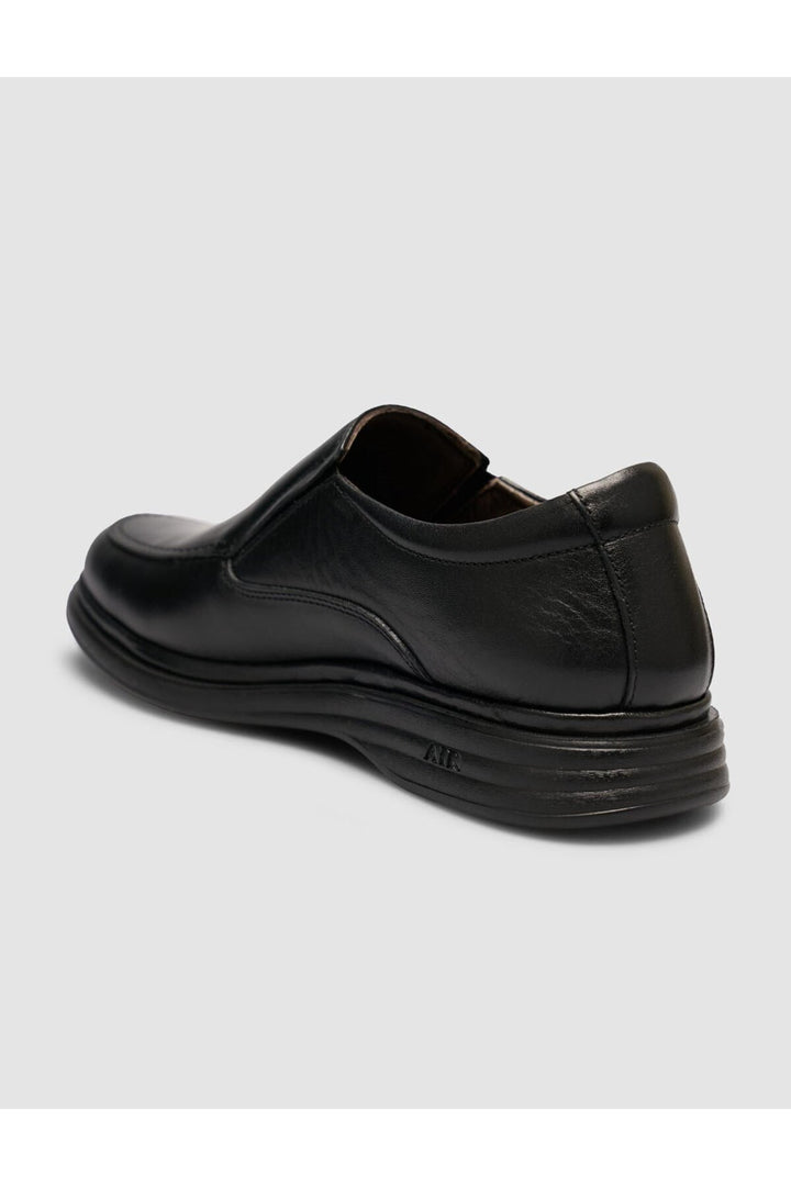 Cabani Shoes Chaussures Loafer Classiques pour Hommes en Cuir Véritable Noires - Multicolore