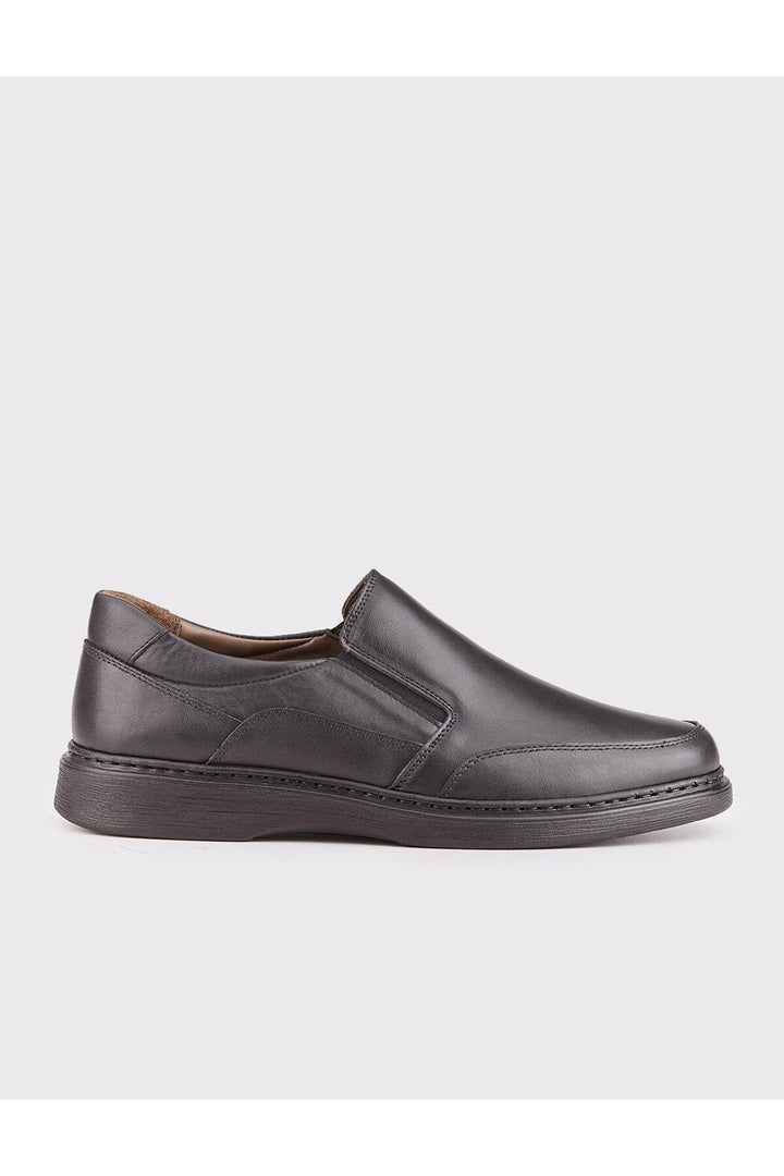 Cabani Shoes Chaussures pour hommes en cuir véritable noires de tous les jours - Multicolore