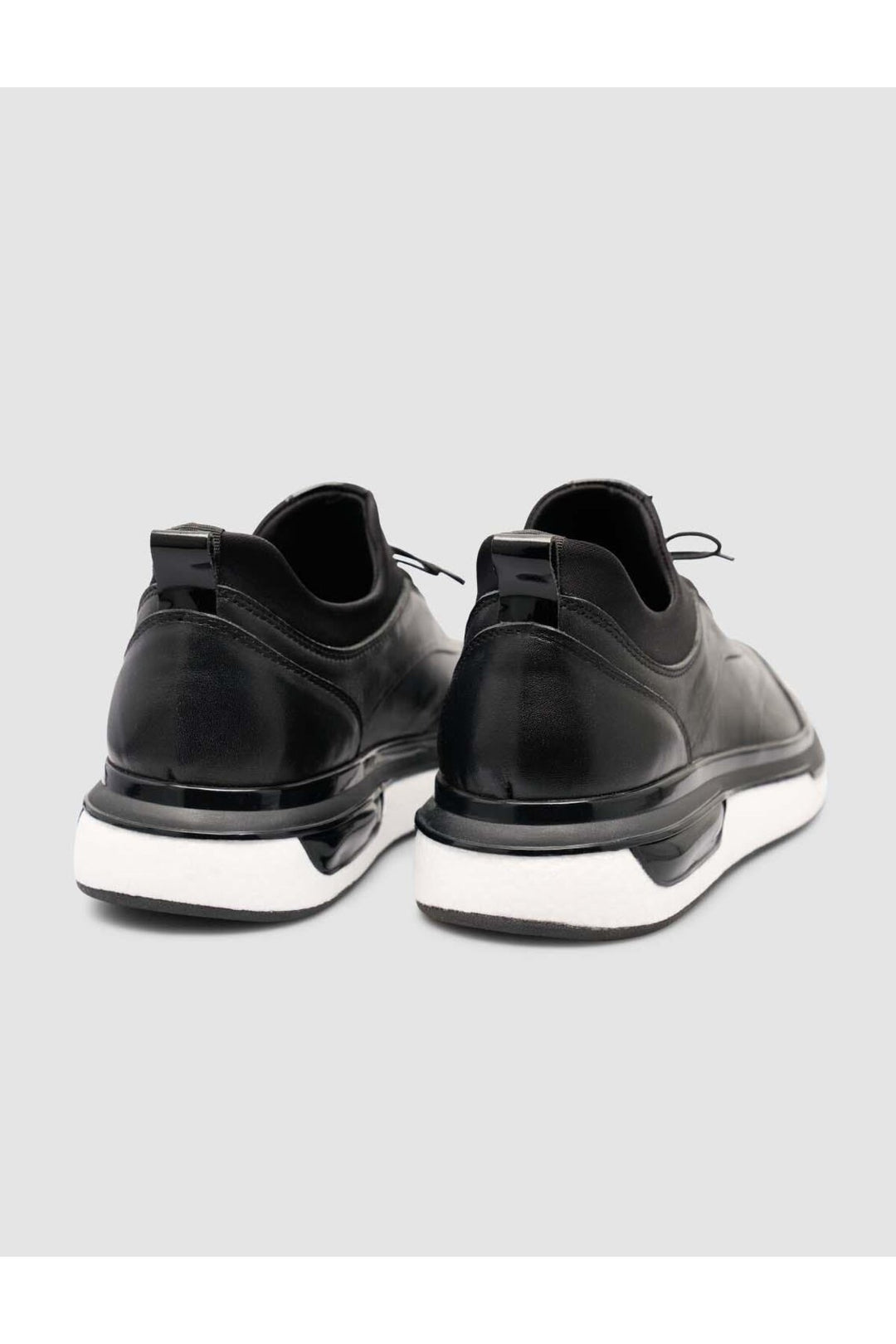 Cabani Shoes %100 Cuir véritable Noir Baskets quotidiennes pour homme - Noir