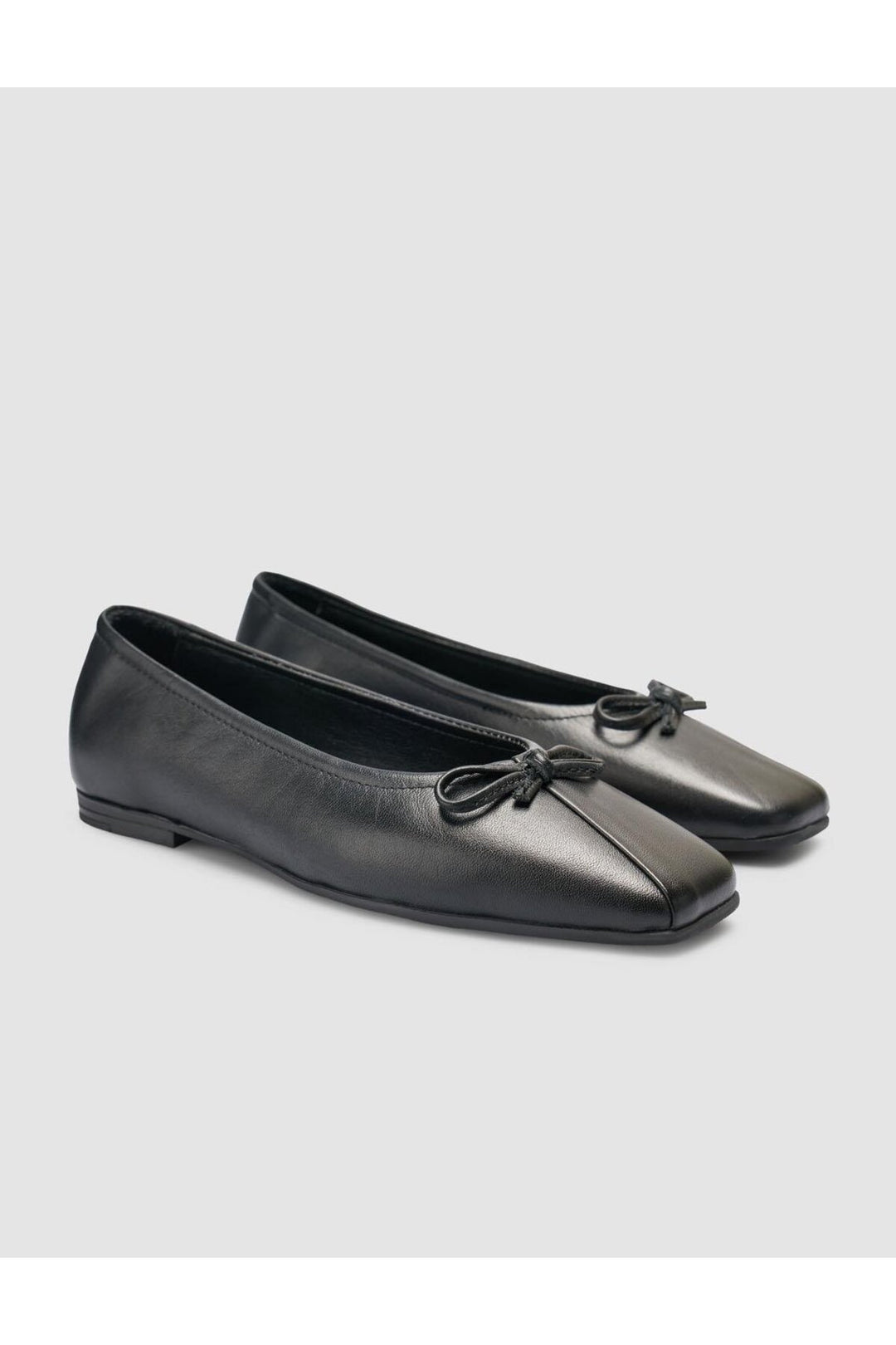 Cabani Shoes %100 Cuir Véritable Ballerines Noires pour Femmes - Multicolore
