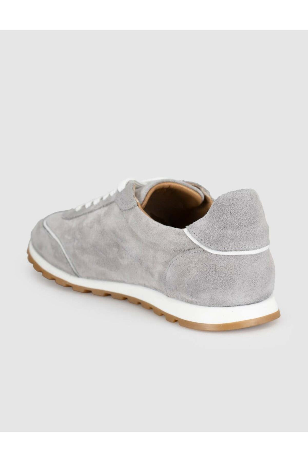 Cabani Shoes Baskets décontractées pour femmes en cuir véritable gris - Gris
