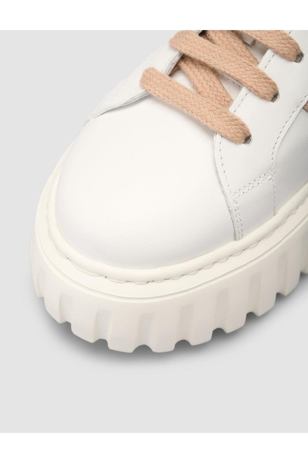 Cabani Shoes MonaMae 100% Cuir Véritable Blanc - Blanc / Poudre