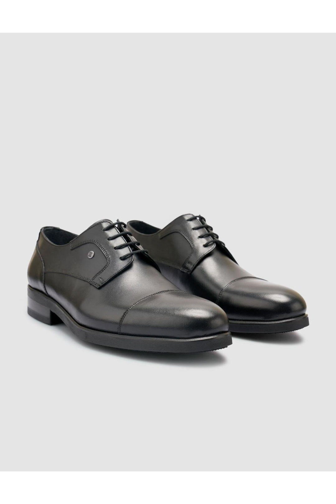 Cabani Shoes Chaussures classiques pour hommes en cuir véritable noir à lacets 100% - Multicolore