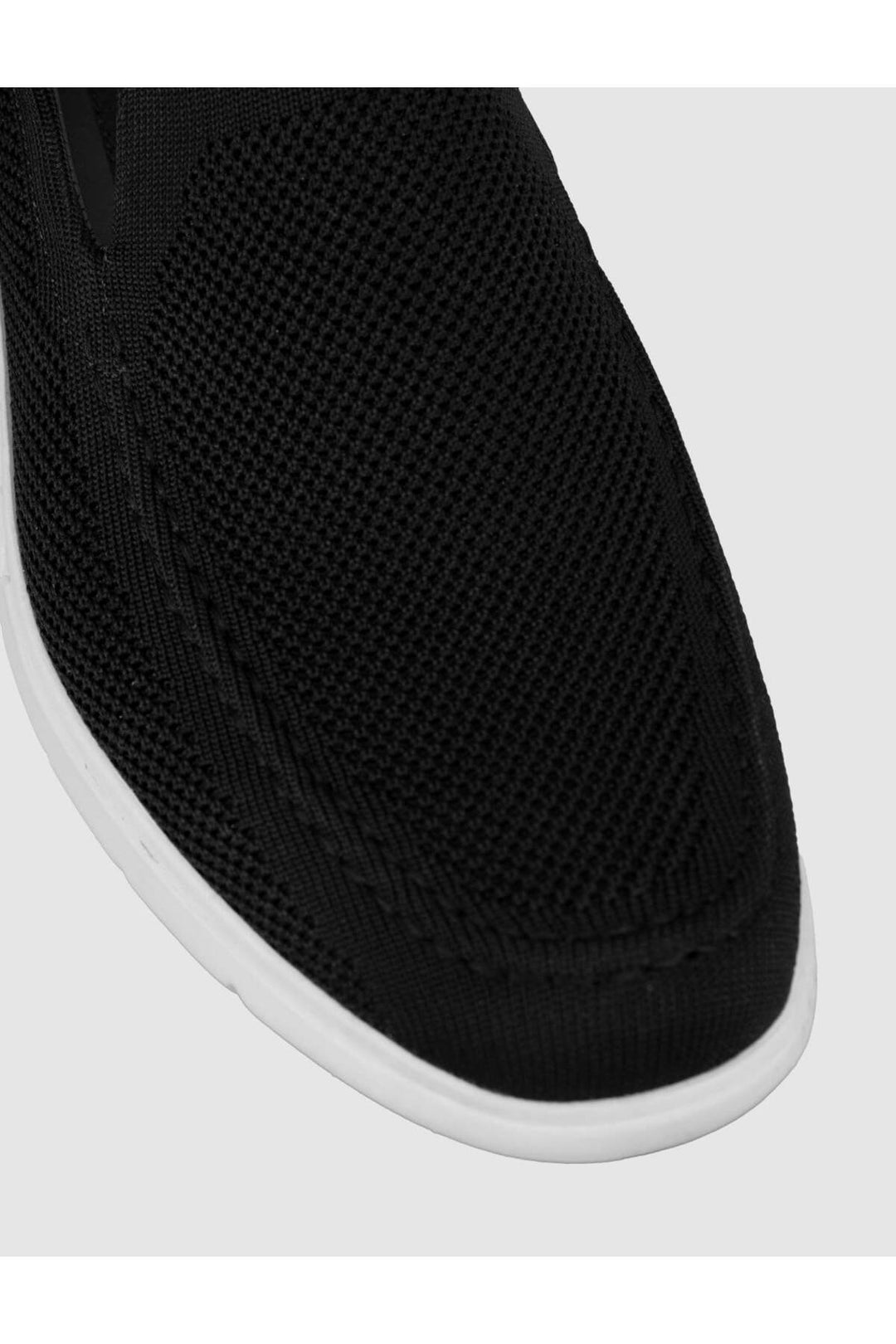 Cabani Shoes Chaussures décontractées pour hommes en tricot à semelle légère noires - Multicolore