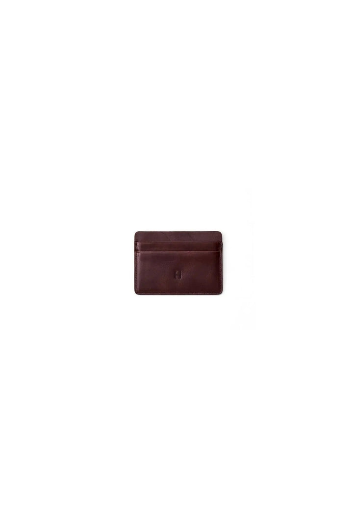 Helmbrook Porte-cartes mince en cuir véritable pour homme avec protection RFID Elton Coffee