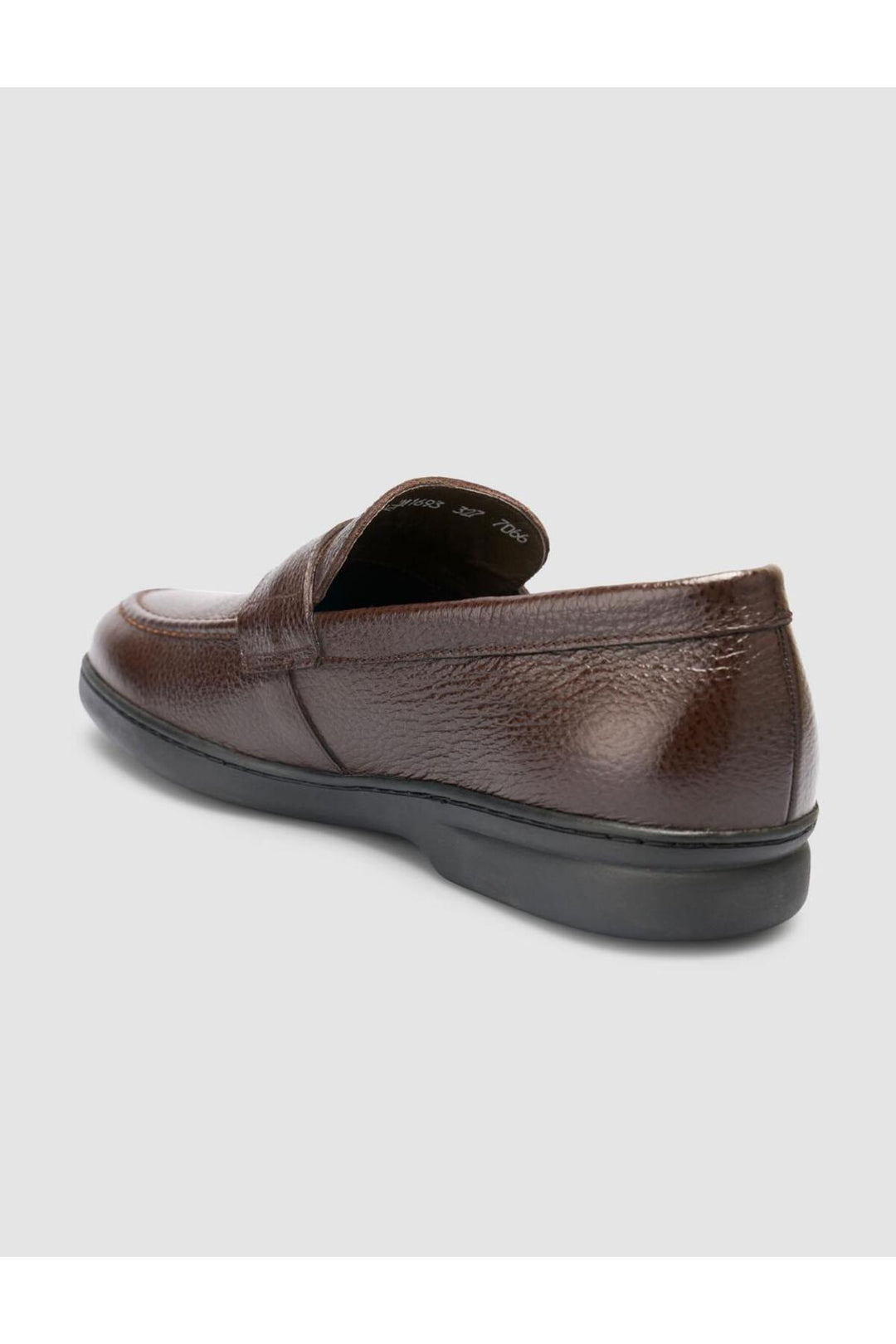 Cabani Shoes Atria 100% Cuir Véritable Mocassins Hommes Marron Foncé Uni - Marron foncé