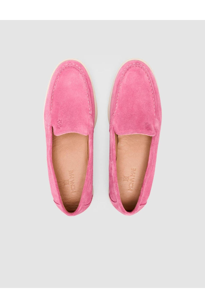 Cabani Shoes MonaMae 100% Cuir Véritable Mocassins Femme Suédé Rose - Rose