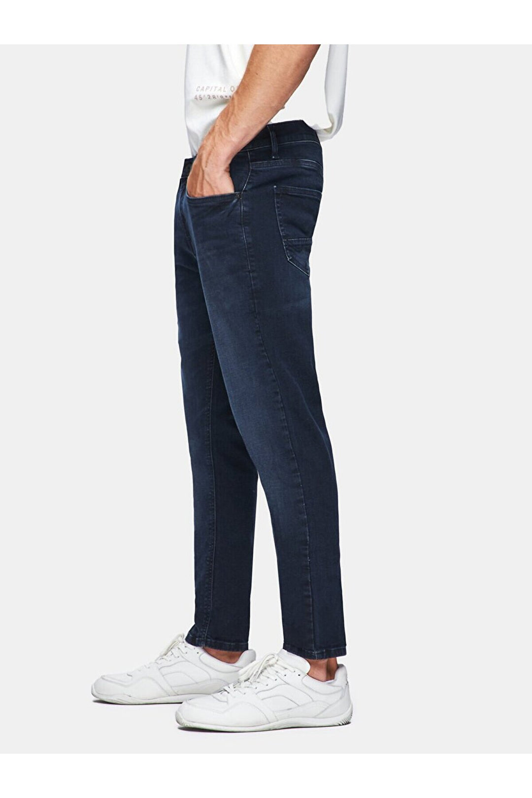 LTB Pantalon en jean taille moyenne Smarty slim - Bleu foncé