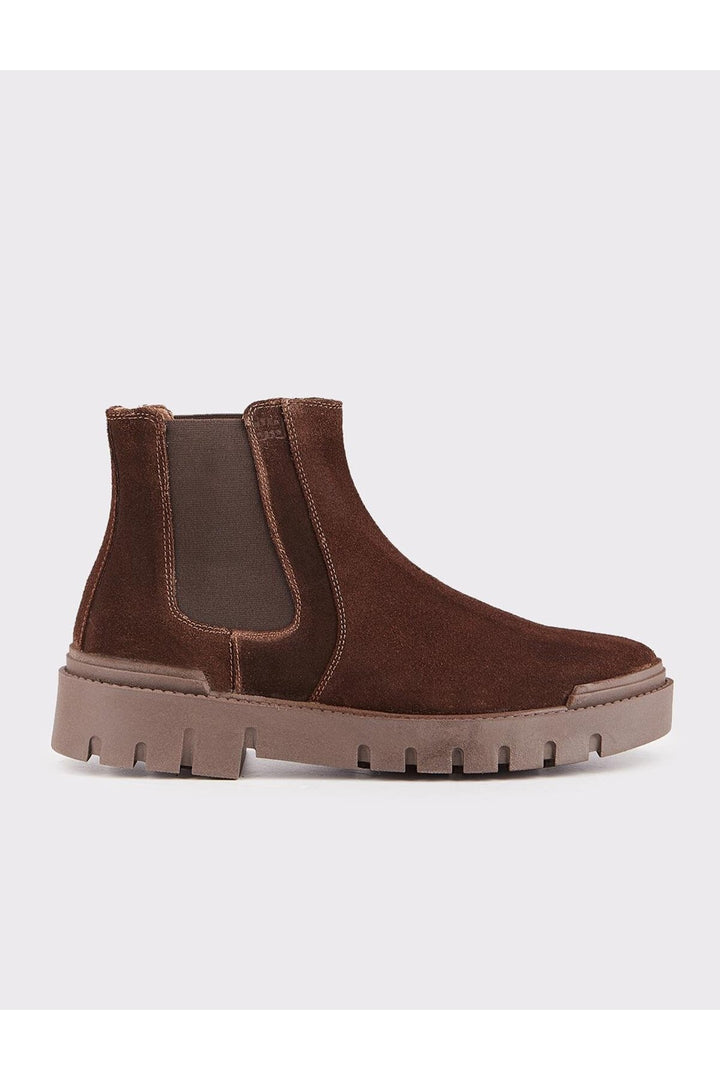 Cabani Shoes Bottines quotidiennes pour hommes en cuir véritable marron - Multicolore