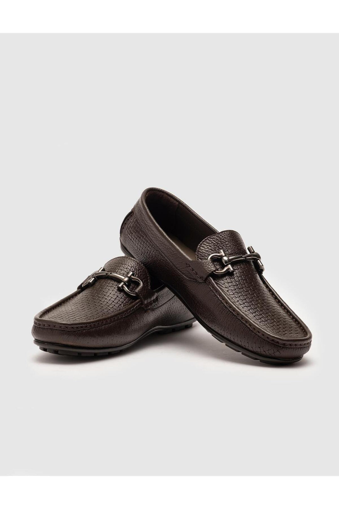 Cabani Shoes Chaussures pour hommes en cuir véritable marron - Marron