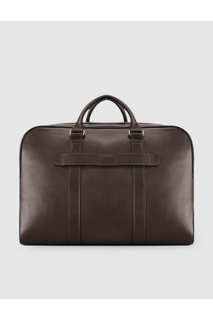 Cabani Shoes Sac en cuir véritable marron pour homme, à main et de voyage. - Multicolore