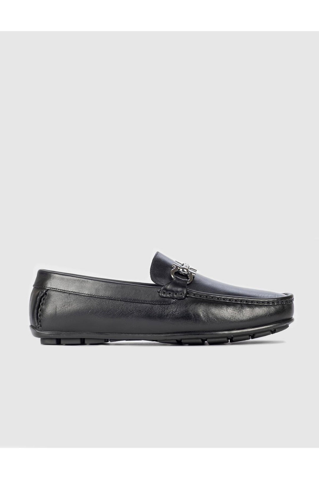 Cabani Shoes Bottines en cuir véritable noir pour homme à bande avec boucle - Noir