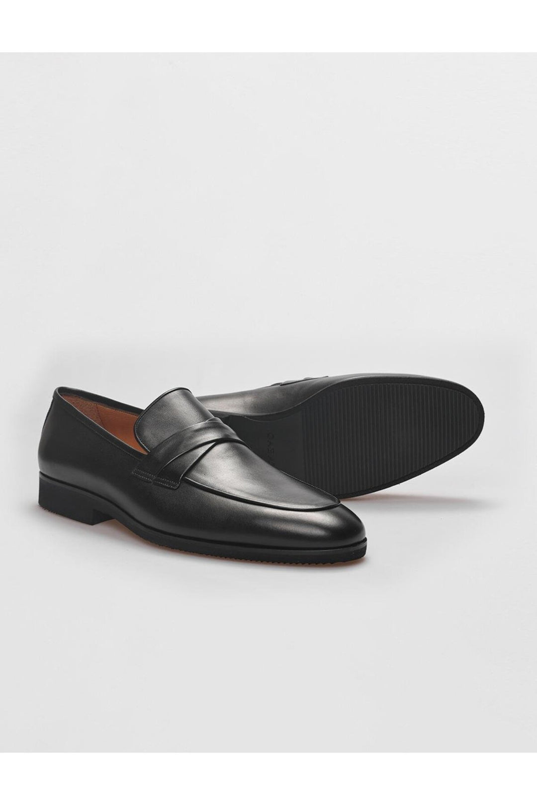 Cabani Shoes Chaussures classiques pour hommes en cuir véritable noires - Multicolore
