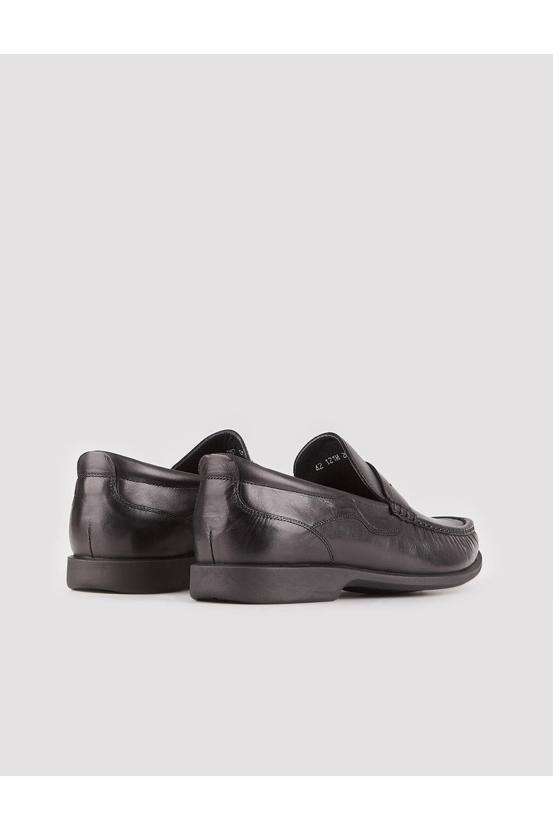 Cabani Shoes Chaussures de ville pour homme en cuir véritable noir aniline avec ceinture - Multicolore