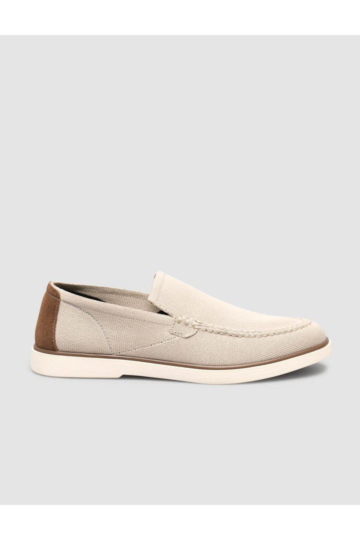 Cabani Shoes Chaussures en tricot pour hommes en beige tressé - Beige