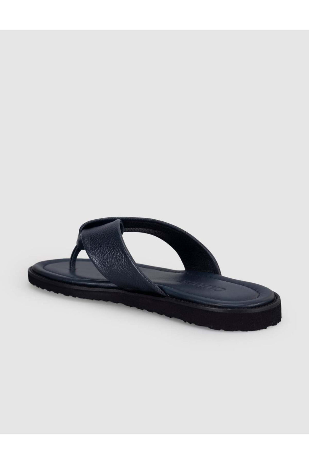 Cabani Shoes Sandales en cuir véritable pour homme en bleu marine. - Bleu marine