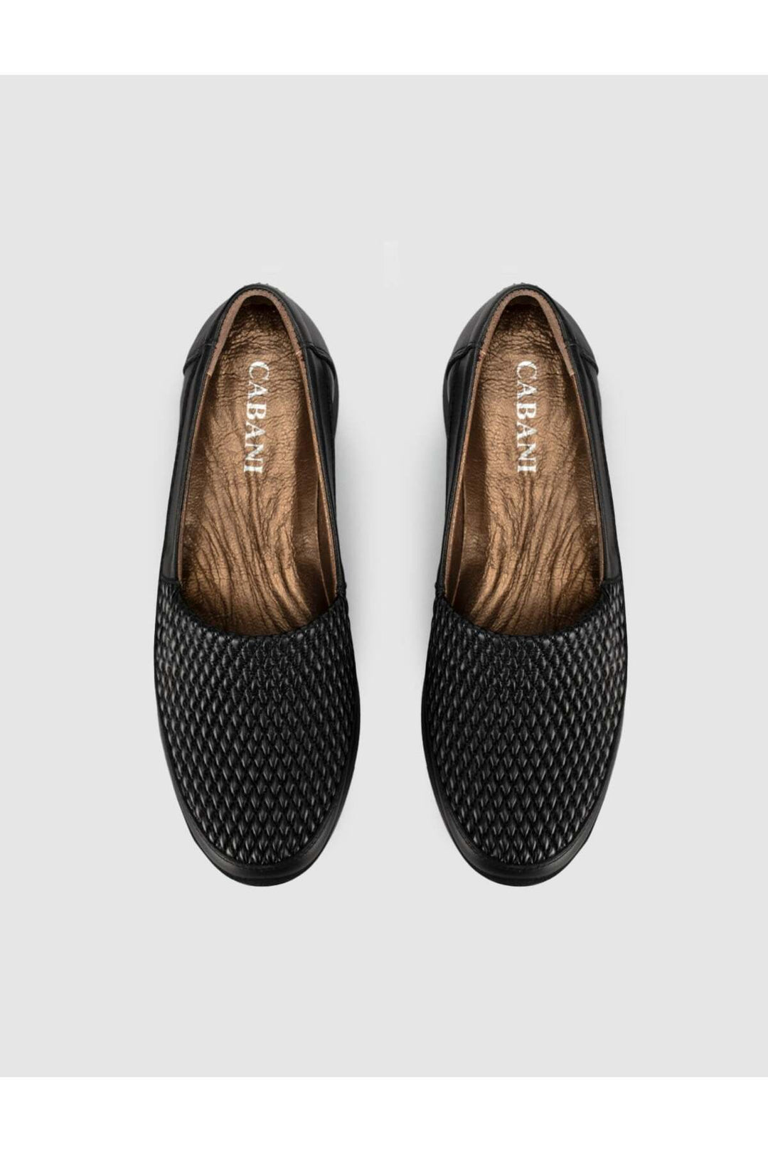 Cabani Shoes Chaussures pour femmes avec semelle orthopédique en cuir véritable et détails en tressé. - Multicolore