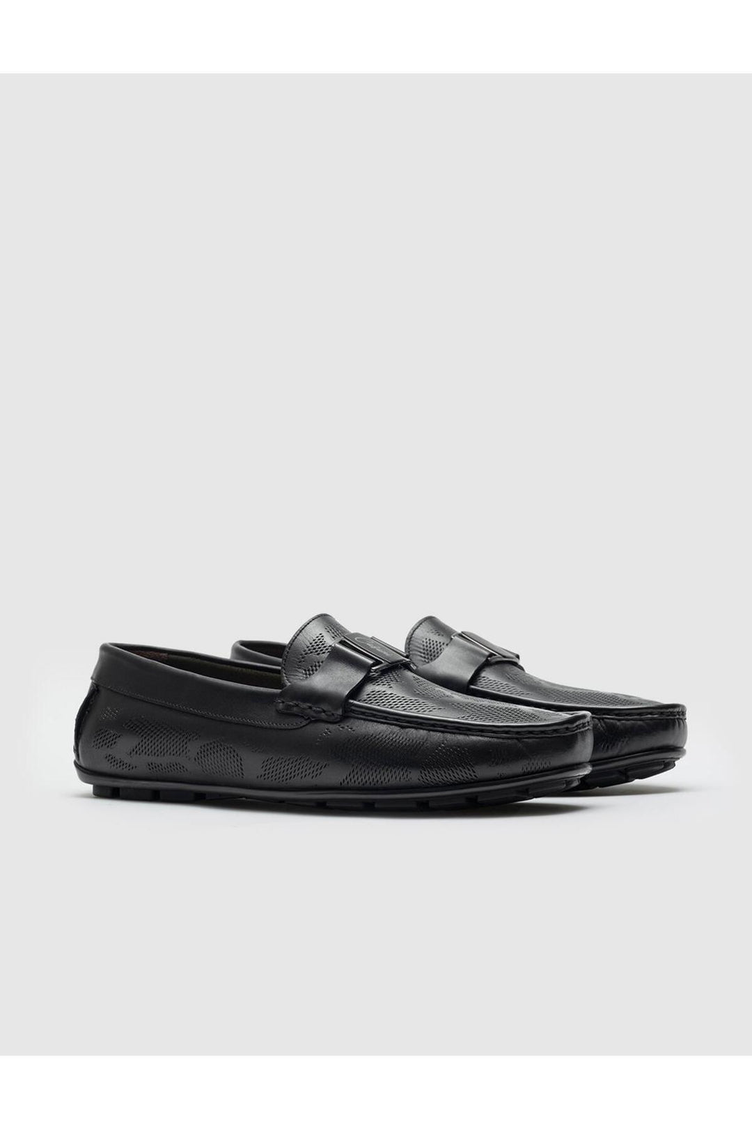 Cabani Shoes Chaussures pour hommes en cuir véritable noires - Noir