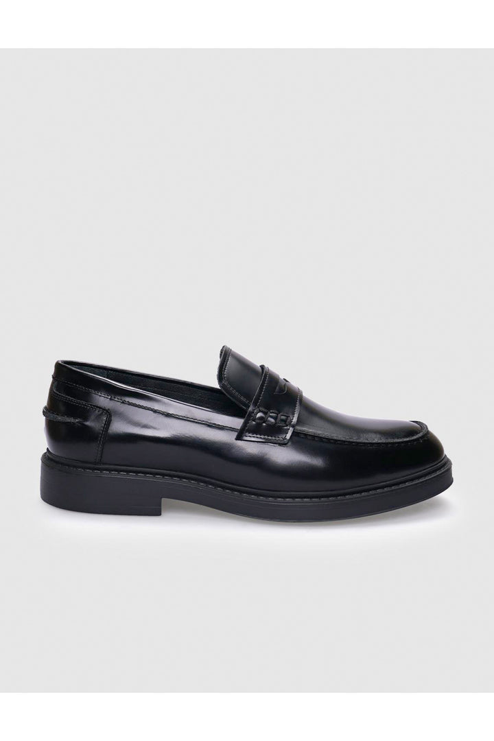 Cabani Shoes Chaussures de ville pour hommes en cuir véritable noir à ouverture 100% cuir. - Multicolore
