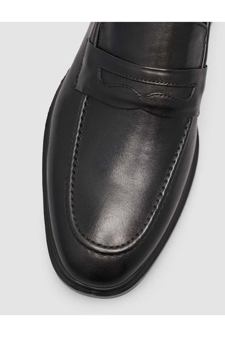 Cabani Shoes %100 Cuir véritable Mocassins pour hommes en Noir - Noir