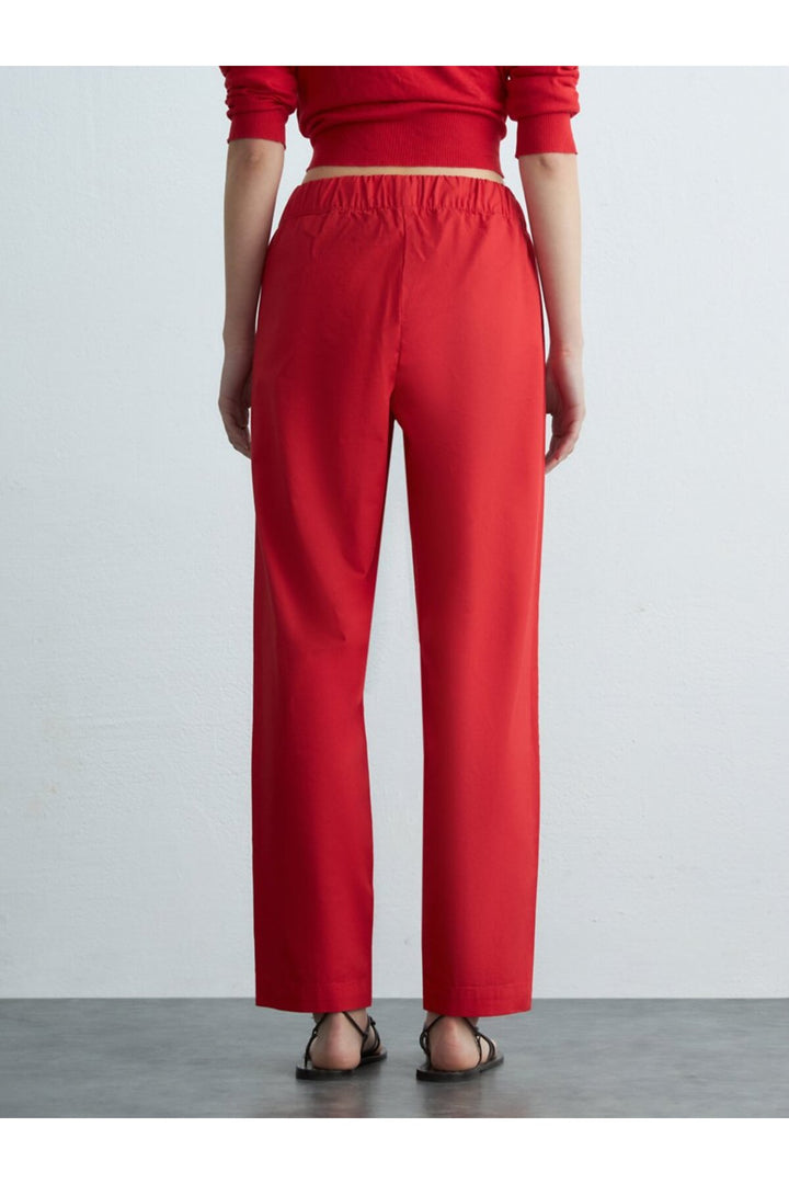 LTB Pantalon basique taille élastique ample rouge