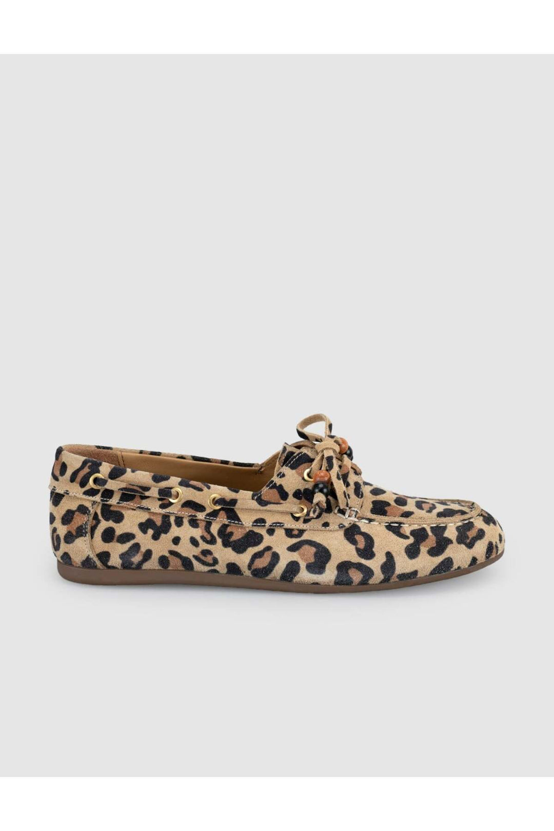 Cabani Shoes Lumanar Femme Mocassin Driver en Suède Imprimé Léopard - Multicolore