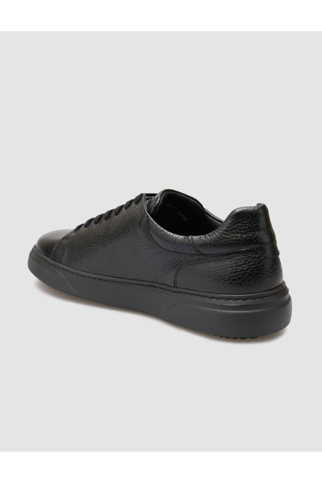 Cabani Shoes %100 Cuir véritable Chaussures de sport pour hommes noires - Noir