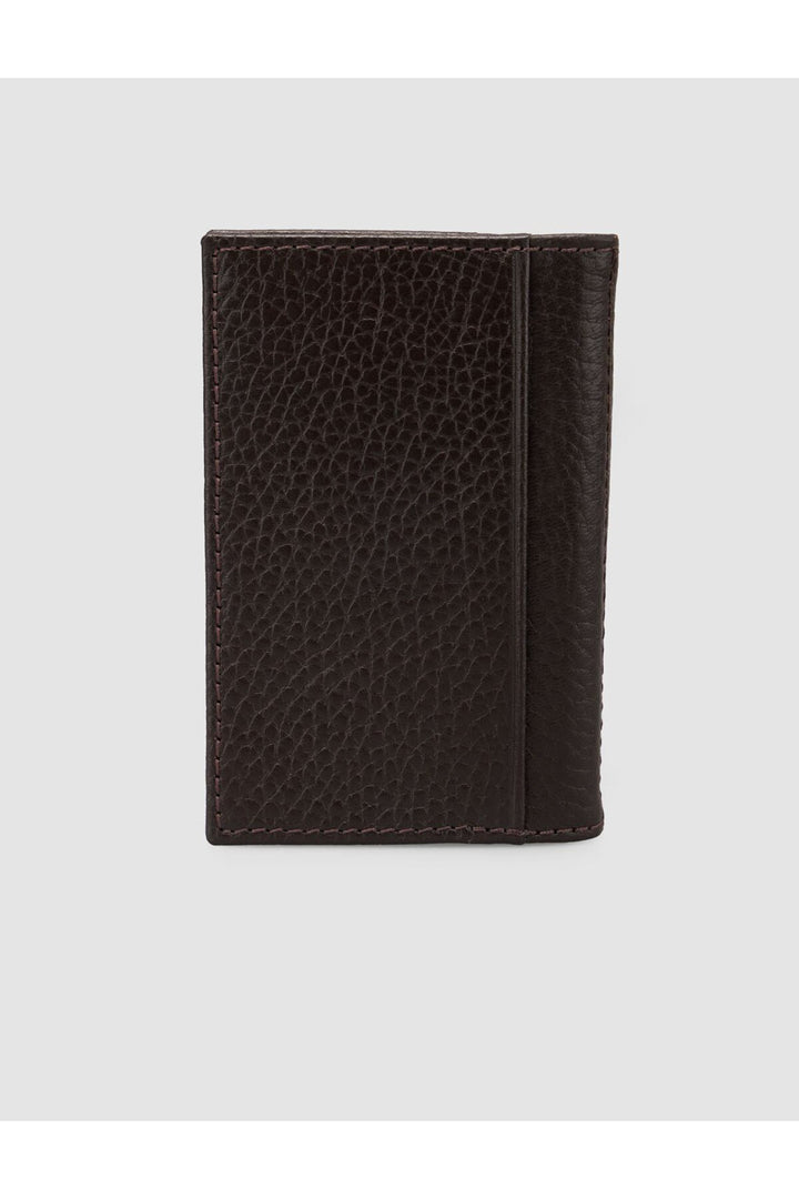 Cabani Shoes Porte-monnaie vertical en cuir véritable Kahve Floter (avec compartiment pour cartes) - Marron