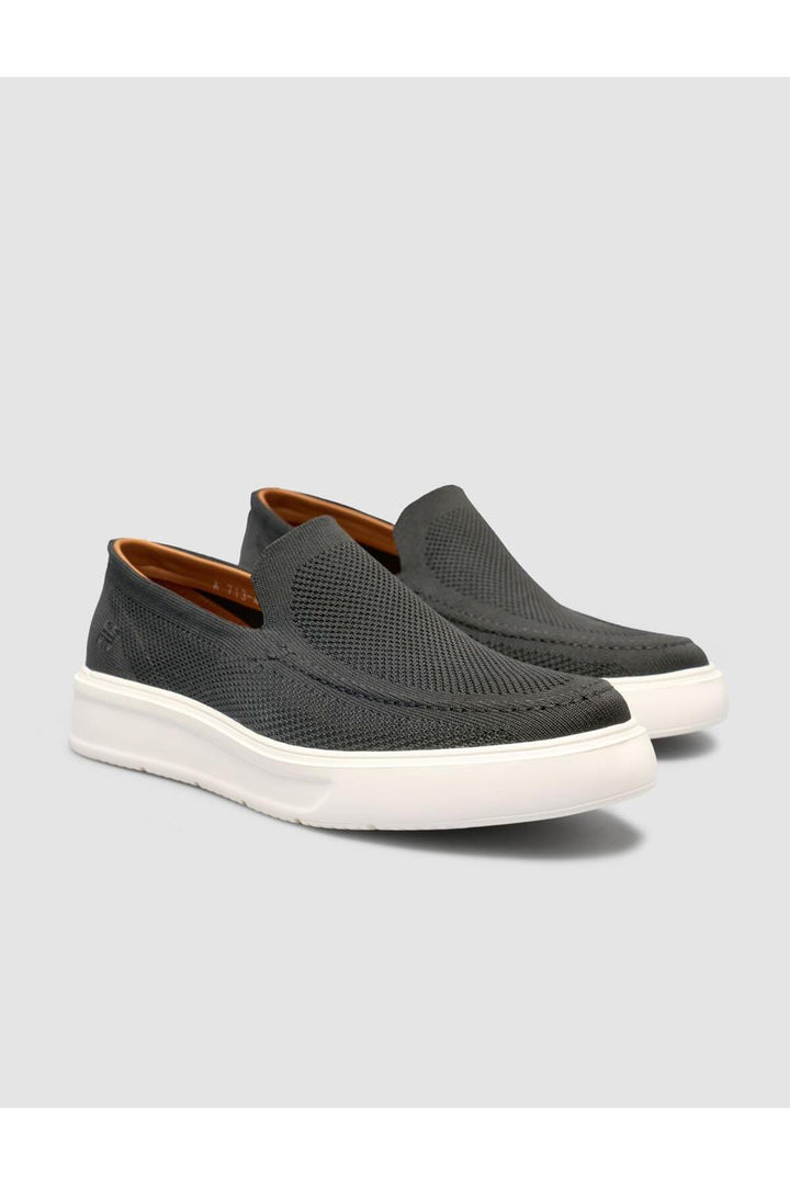 Cabani Shoes Chaussures de ville pour hommes en tricot sans lacets anthracite - Anthracite