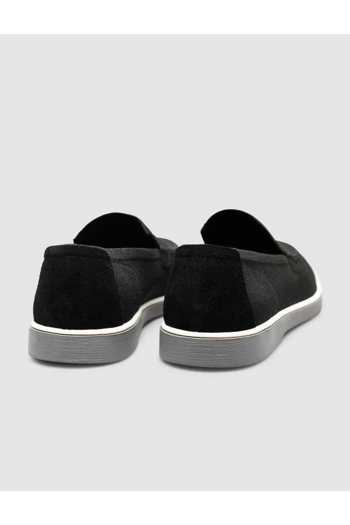 Cabani Shoes Tevere Chaussures en Tricot Noir pour Homme en Osier - Multicolore
