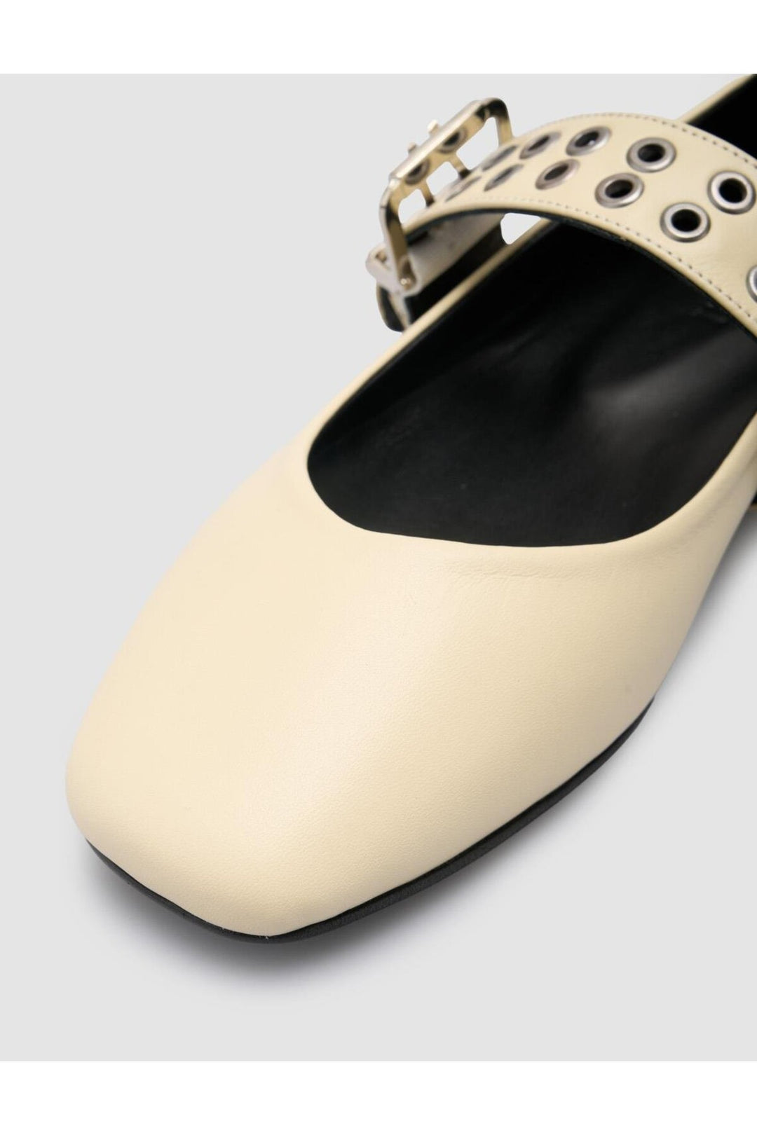 Cabani Shoes %100 Cuir Véritable Ballerines Femme Beige - Beige