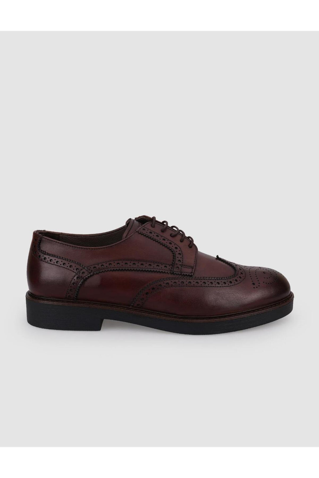 Cabani Shoes Chaussures de ville pour hommes en cuir véritable 100 % marron à lacets - Marron