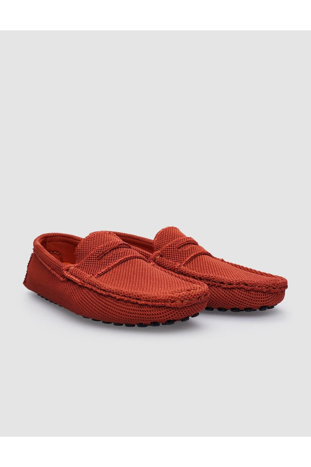 Cabani Shoes Tricot Orange Homme Loafer - Orange