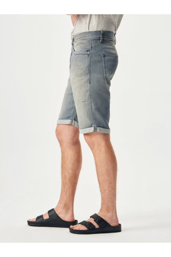 LTB Lance Bermuda en jean indigo taille basse coupe étroite - Bleu