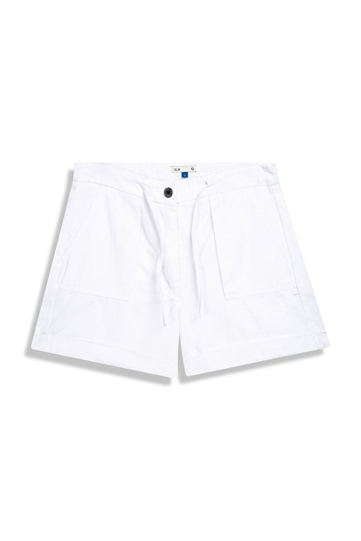 LTB Mini short classique blanc en gabardine