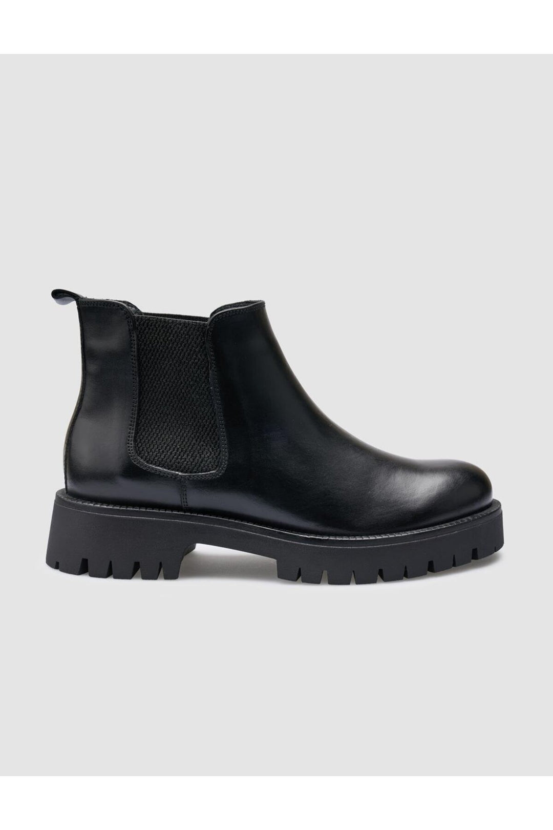 Cabani Shoes Bottines quotidiennes pour femmes en cuir véritable noir à 100% - Noir