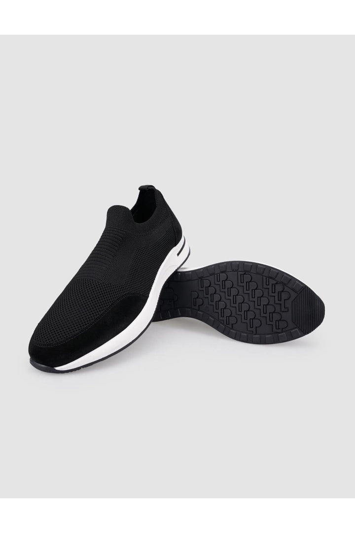 Cabani Shoes Rieti Triko Noir Chaussures de Sport pour Homme - Noir