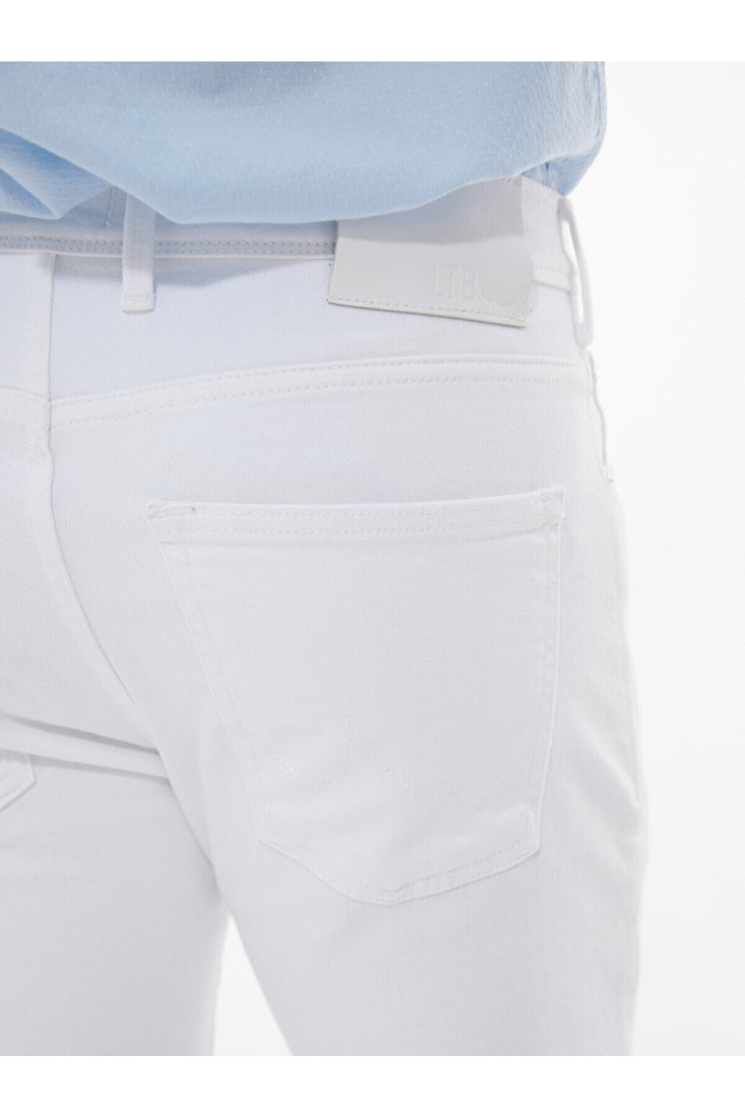 LTB Jean taille moyenne à jambes serrées Dıego X Y - Blanc