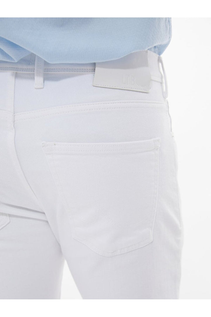LTB Jean taille moyenne à jambes serrées Dıego X Y - Blanc