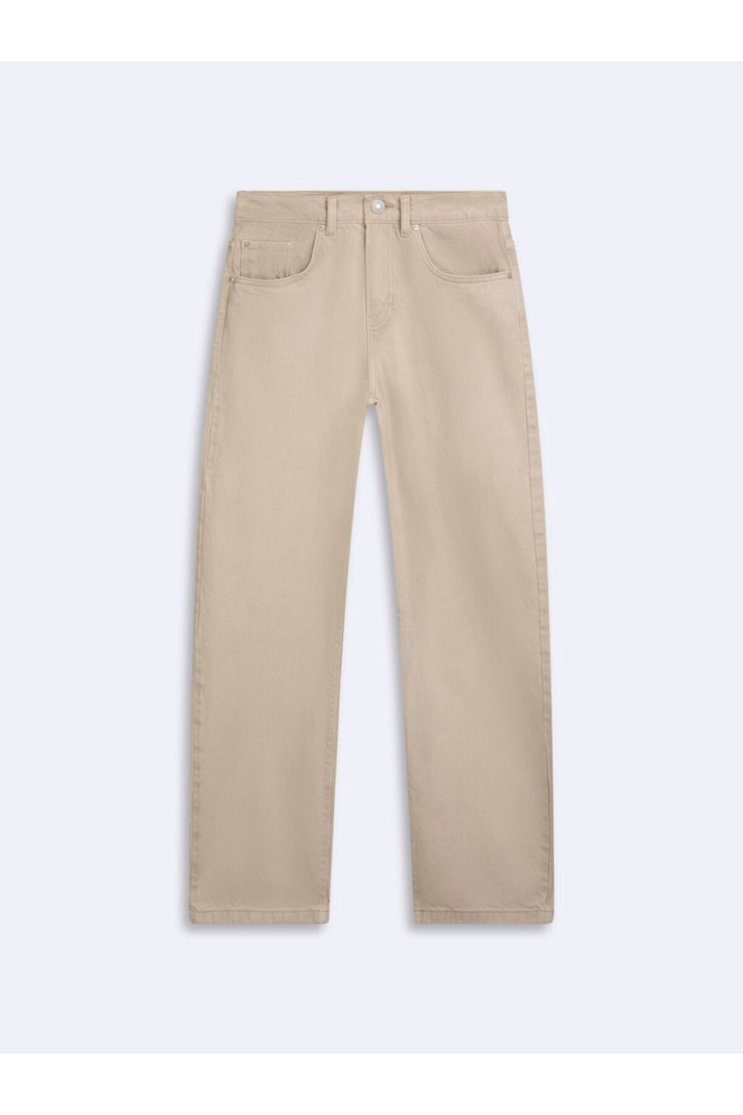LTB Pantalon Jean Beige Taille Moyenne Baggy Larrie - Beige