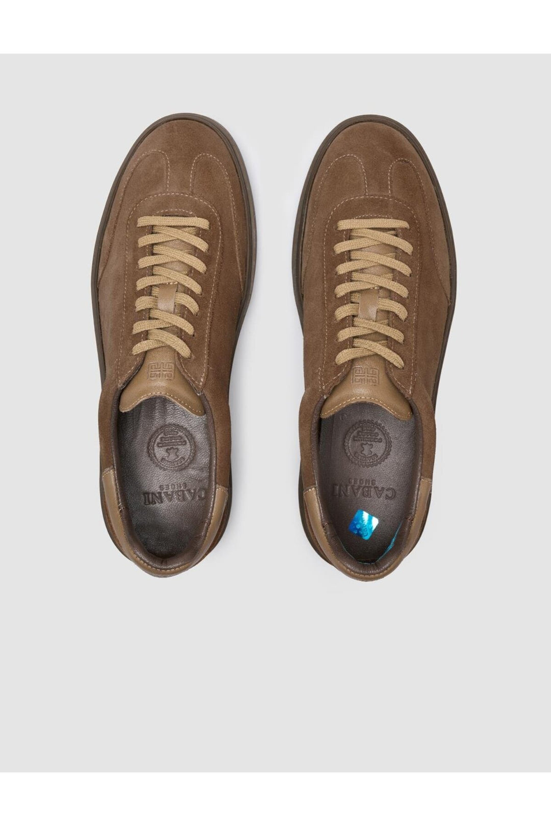 Cabani Shoes %100 Cuir véritable Chaussures de sport pour hommes en daim tabac - Multicolore