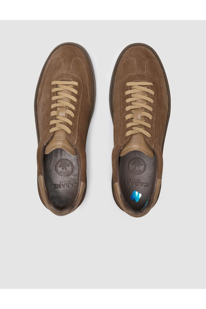Cabani Shoes %100 Cuir véritable Chaussures de sport pour hommes en daim tabac - Multicolore