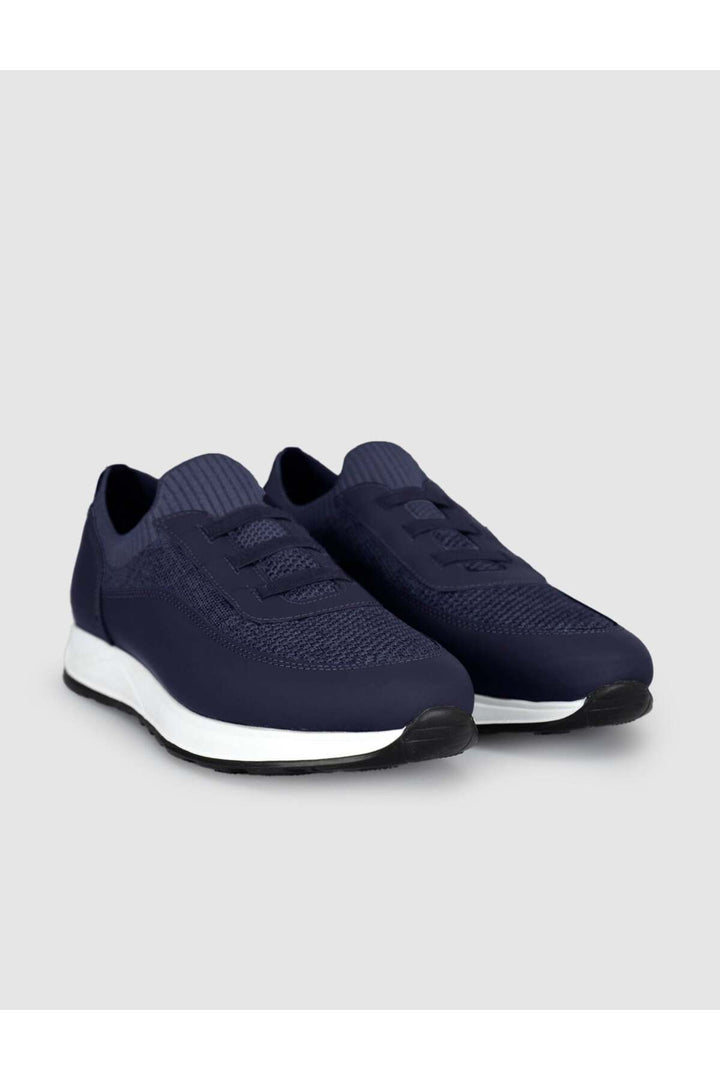 Cabani Shoes Sneaker en tricot texturé de confort - Bleu marine